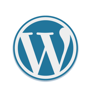 Blue WordPress logo